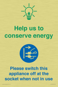 Help us to conserve energy - Unplug the kettle when finished